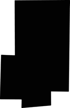 Bollinger United States silhouette map vector