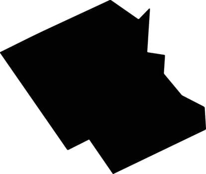 Bosque United States silhouette map vector