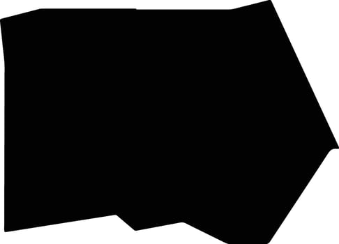 Bournemouth Gardens Jamaica silhouette map vector