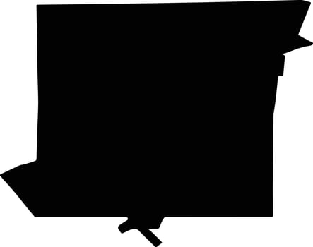 Broken Hill Australia silhouette map vector
