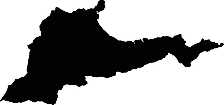 Buol Indonesia silhouette map vector