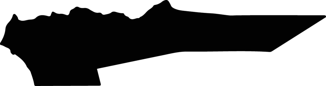 Cabimas Venezuela silhouette map vector