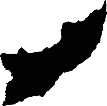 Cachipay Colombia silhouette map vector