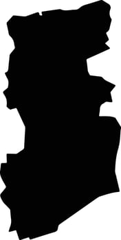 Caimito Cuba silhouette map vector