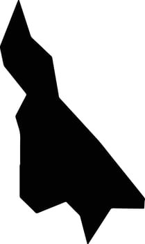 Cambira Brazil silhouette map vector