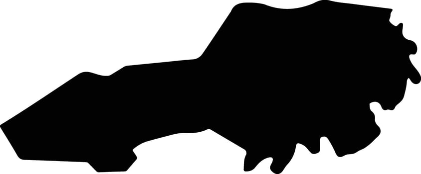 Cane Honduras silhouette map vector