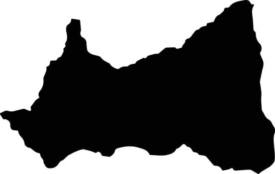 Caramanta Colombia silhouette map vector