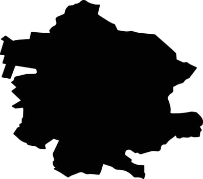 Chernigovsky District Russia silhouette map vector