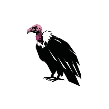 Vulture logo design vector