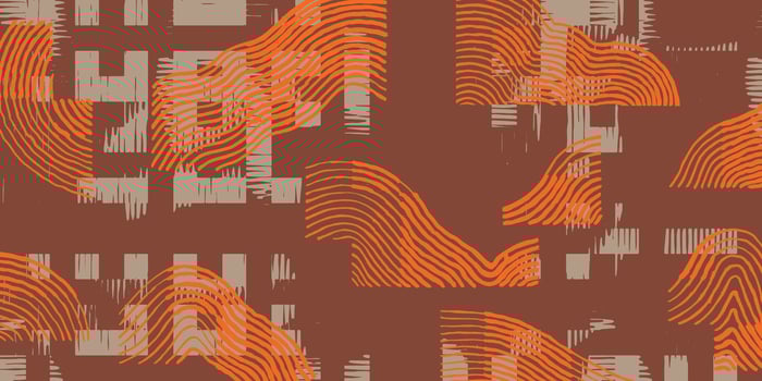 Crafted hand drawn brush lines abstract wood carving texture and geometric shapes pattern, Japanese and ethnic basketry, bamboo weaving style graphic for textile, fashion, carpet vector