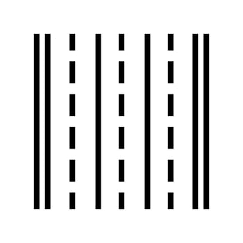 road markings highway line icon illustration vector