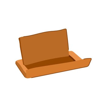 desktop book reading stand cartoon illustration vector