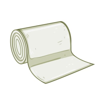 medical gauze roll cartoon illustration vector