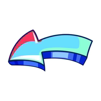 tagging graffiti arrows cartoon item vector