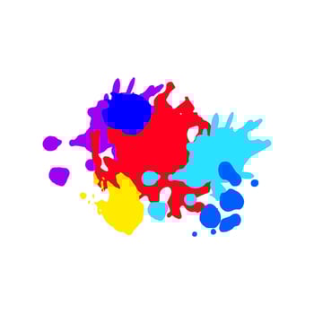 splash splatters cartoon item vector