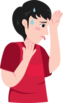 Tired and thirsty child looking for drink png