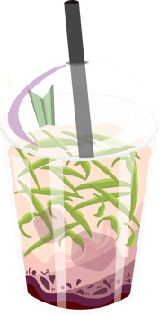 Traditional sweet dessert drink served cold for Ramadan evening png