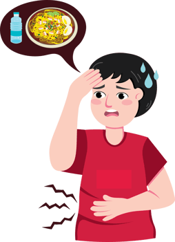 Hungry boy showing expression of craving and sadness png