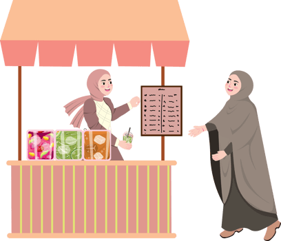 Exploring Ramadan Street Market for Iftar Snacks png