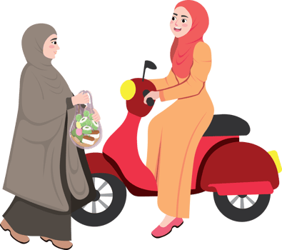 Street Iftar Moment in the Spirit of Ramadan png