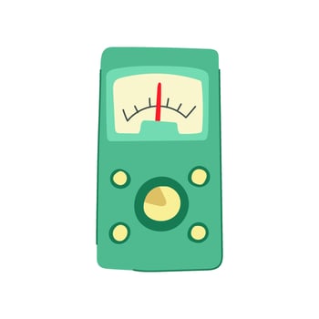 indicators retro control panel cartoon illustration vector