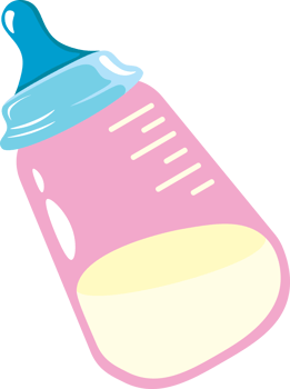 Baby Milk Bottle for Feeding Infant Formula or Breast Milk png