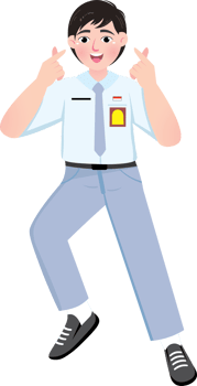 Playful High School Boy Doing K-Pop Style Hand Sign png