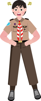 Scout Student Angry png