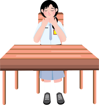 Praying, Senior High School Student png