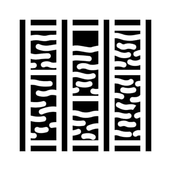 insulation installation frame house glyph icon illustration vector