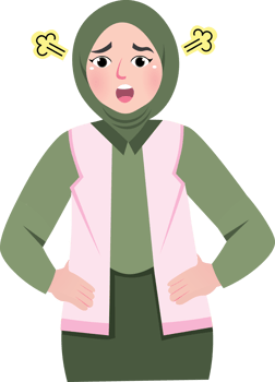Angry Girl Facial Expression png