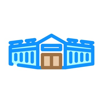 megastore shop color icon illustration vector