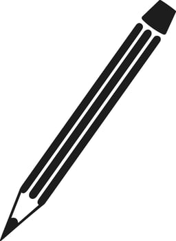 Classic Pencil Silhouette - Back to School Illustration vector