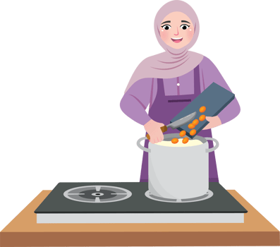 Early Morning Cooking During Ramadan png