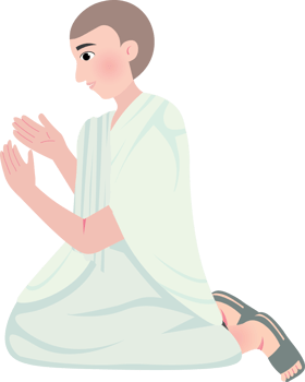 Muslim Man Performing Hajj During Eid al-Adha png