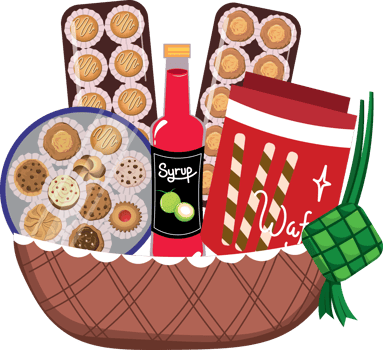 Ramadan Hampers for Idul Fitri Celebration at Home png