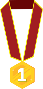 Classic Gold Medal for Sports and Academic Award png