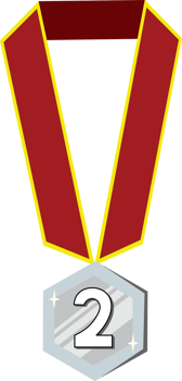 Elegant Silver Medal for Sports and Academic Awards png