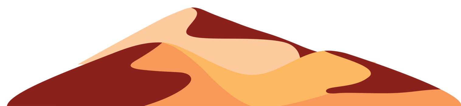 Wide View of Hot Desert in Arabia with Blue Sky png