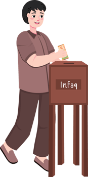 Islamic Generosity Through Infaq at Mosque png