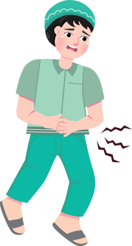 Young Boy Experiencing Abdominal Discomfort png