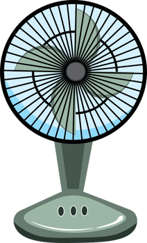 Compact Table Fan with Multifunctional Design png