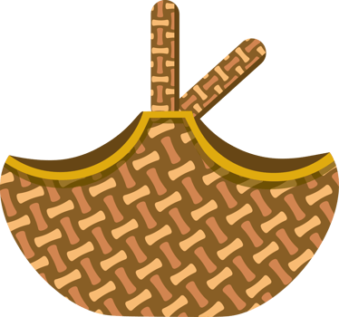 Rattan basket design for handmade product showcase png