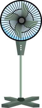Stylish Desk Fan with Air Circulator Feature png