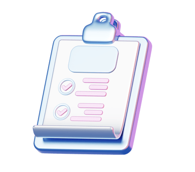 3D Metallic Pastel Clipboard with Checklist Icon Representing Task Management, Planning, or Productivity Tools png