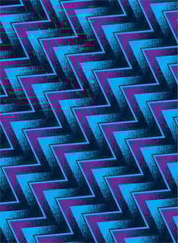 A blue and purple zigzag pattern vector
