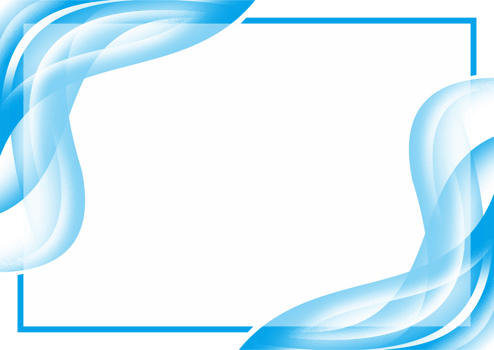 BLUE FRAME BORDER WAVE ABSTRACT BACKGROUND png