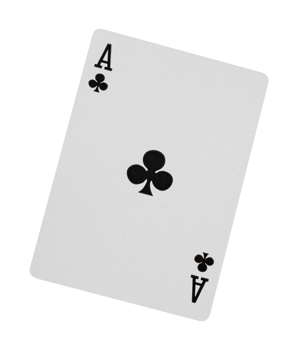 clubs playing card isolated element png