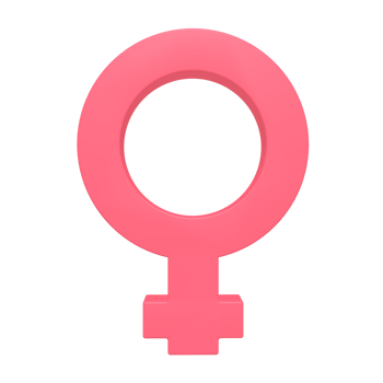 a pink female symbol on a transparent background png