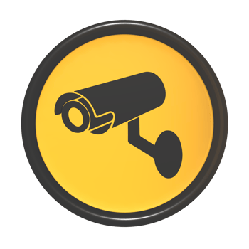 a yellow and black camera icon on a transparent background png